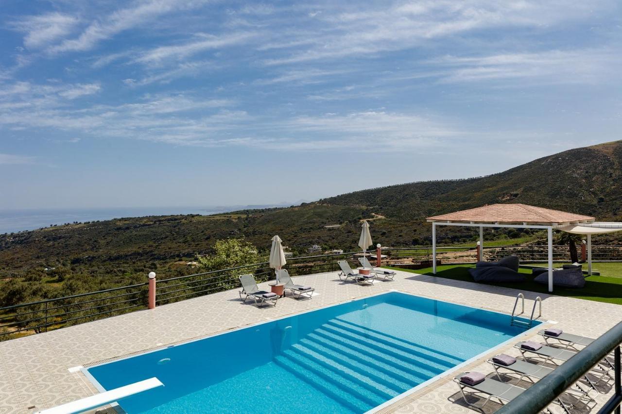Superb Villa,With Amazing Seaviews & Huge Pool! Somatás Dış mekan fotoğraf