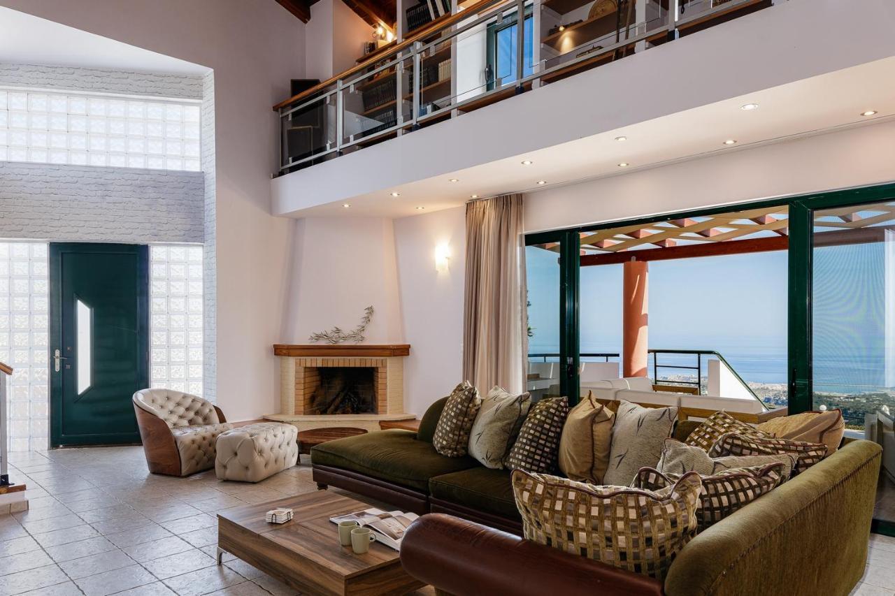 Superb Villa,With Amazing Seaviews & Huge Pool! Somatás Dış mekan fotoğraf