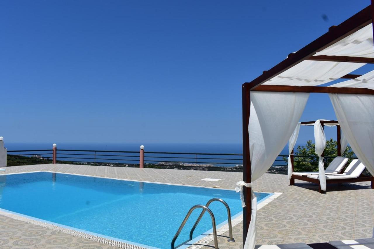 Superb Villa,With Amazing Seaviews & Huge Pool! Somatás Dış mekan fotoğraf